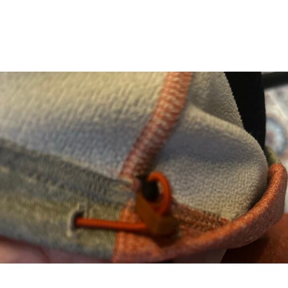 Nike Therma-Fit‎ Hoodie Small Red Gray Tech Fleece Pullover Cinch Waist - Picture 4 of 5